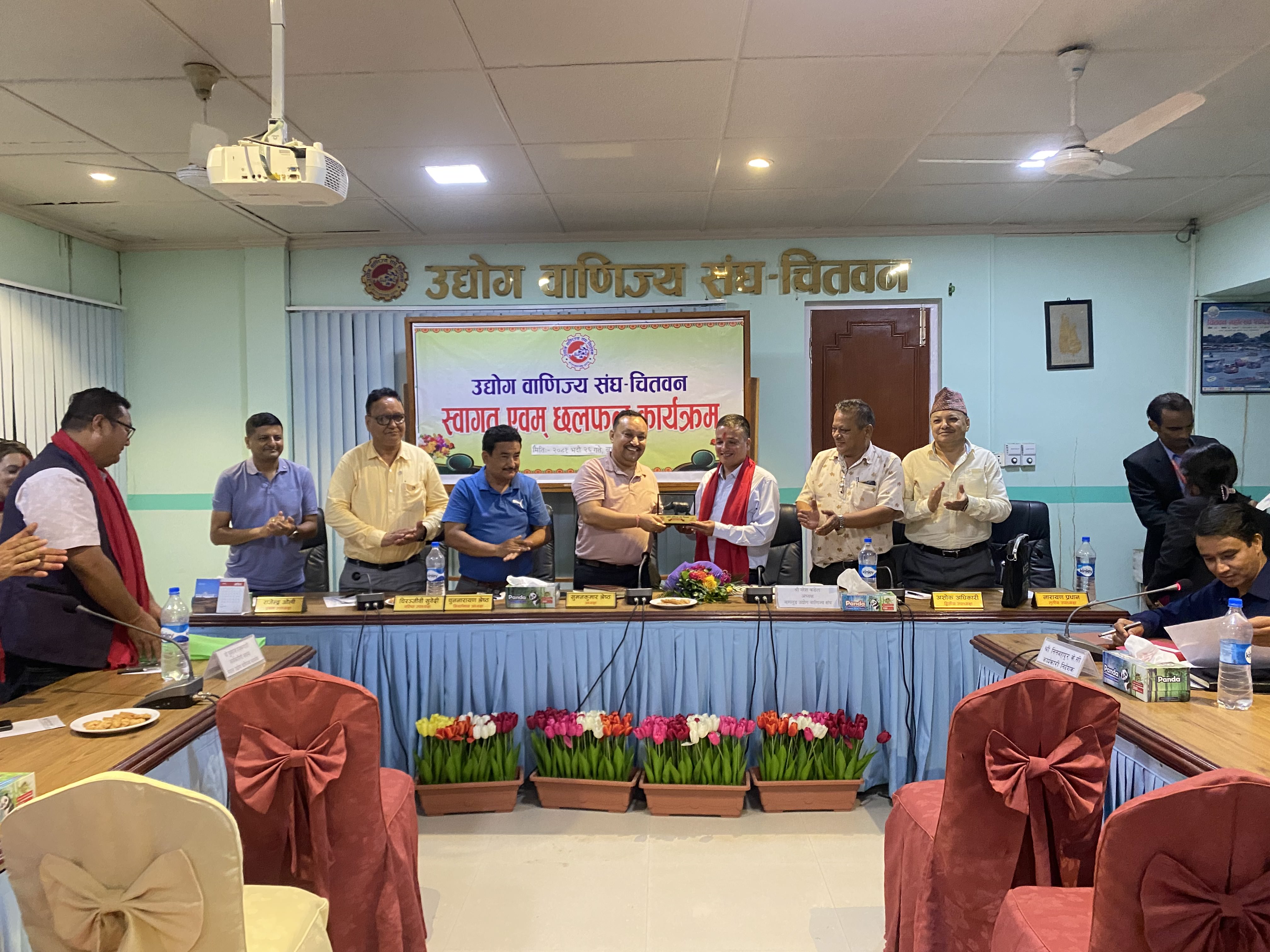 बागलुङ उद्योग वाणिज्य संघको भ्रमण टोलीलाई चितवनमा स्वागत एवम् छलफल कार्यक्रम सम्पन्न